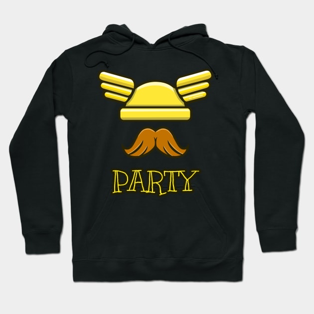 Party Viking Hoodie by LaughingGremlin